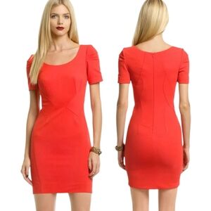 ZAC POSEN Red "Holler Back" Sheath Dress - Size 4